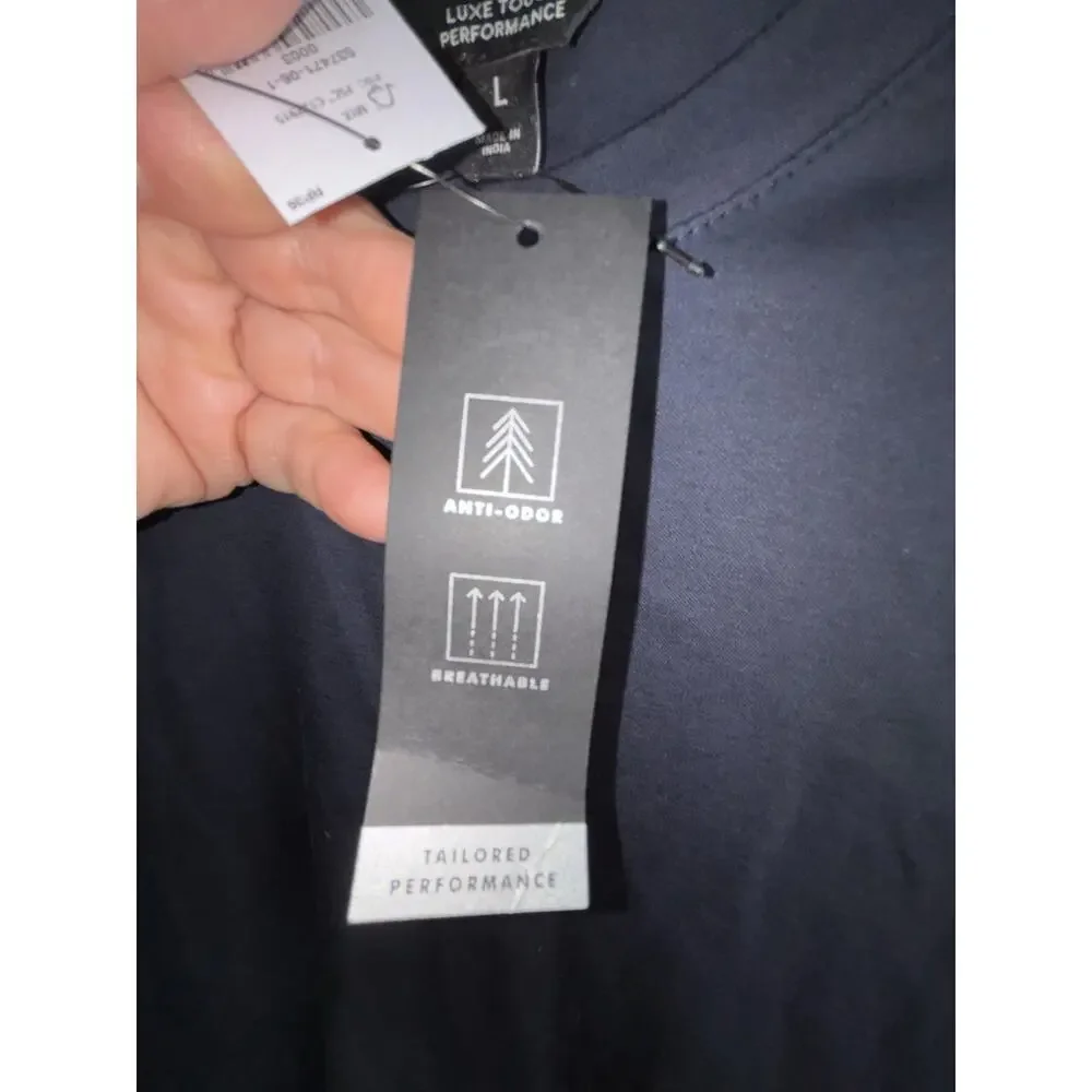 Banana Republic Men’s Large Luxe Touch Performance Navy NWT